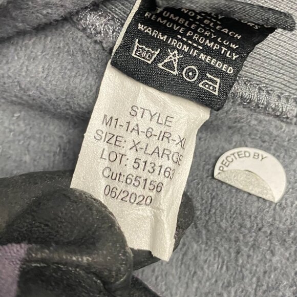 American Giant Jacket Sweatshirt Men's XL Gray Moto Full Zip Sweater Made in USA - Picture 12 of 15